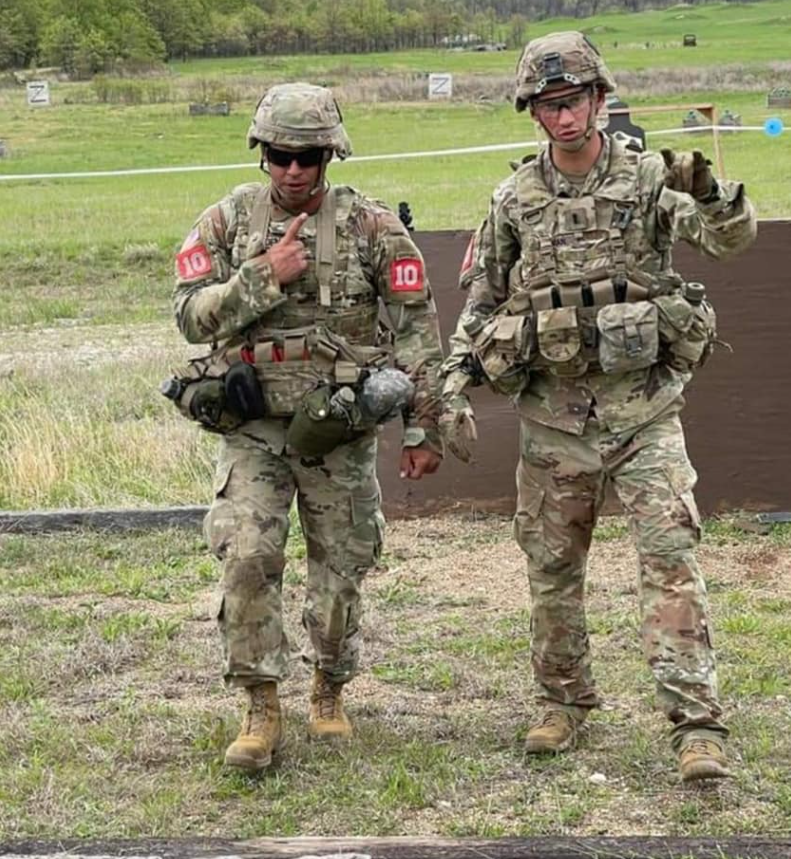 Combat engineers on the range